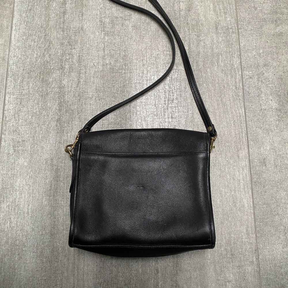 Black Leather Crossbody Bag - Picture 3 of 6